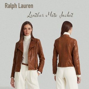 Ralph Lauren Leather Moto Jacket